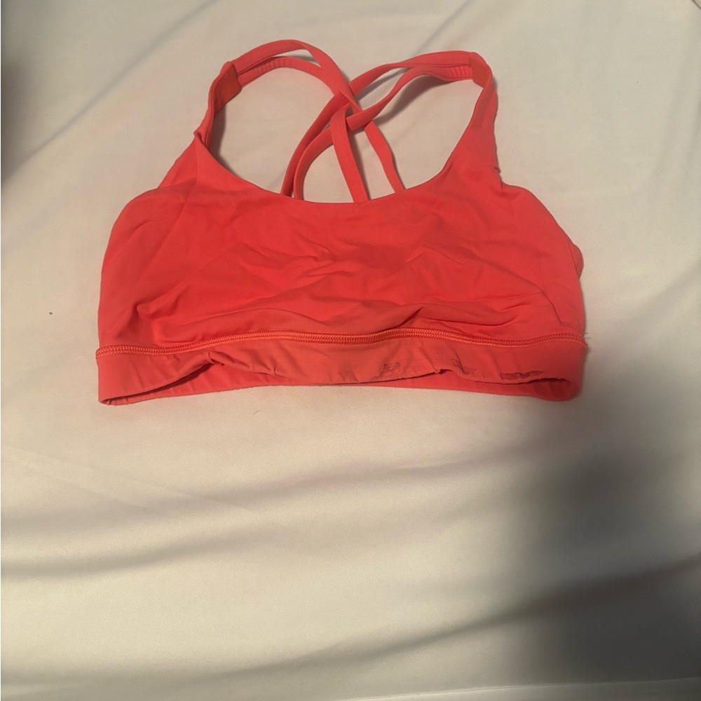 Women's Coral Sports Bra